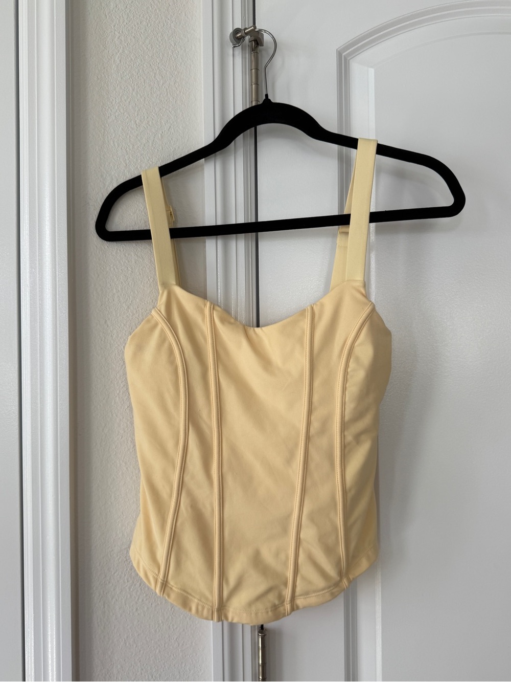 Pop flex Magic Pale Yellow Bustier-Style Camisole Butter Yellow
